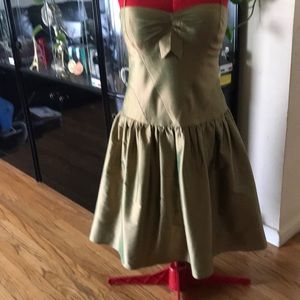 Nicole Miller gold dress